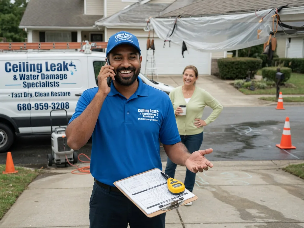 Ceiling Leak Cleanup Dillwyn, VA FAQs